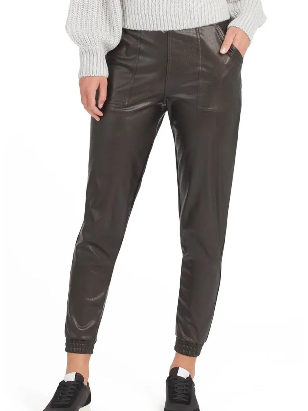 Spanx Faux Leather Joggers Size Medium